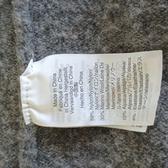 Madewell Heather Grey Open Cardigan, Size L - Picture 5 of 6